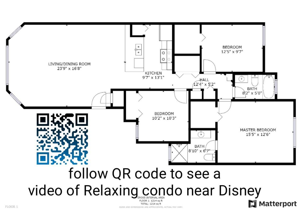 Beautiful Cozy Retreat Near Disney - Spacious Condo Kissimmee Exterior foto